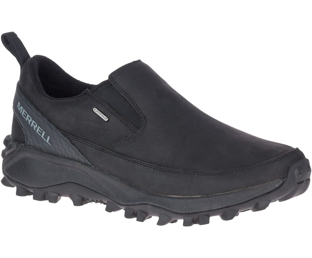 Merrell Slip Ons Black - Thermo Kiruna Moc Waterproof - Mens 86RCNGEBD